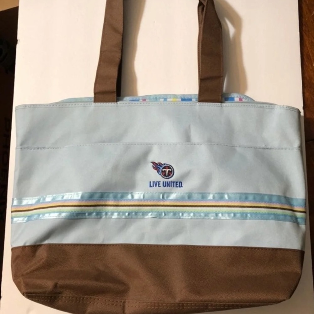 Tennessee Titans diaper bag with changing pad and bottle cooler